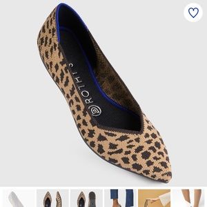 Rothy’s Leopard Print Pointed-Toe Flat